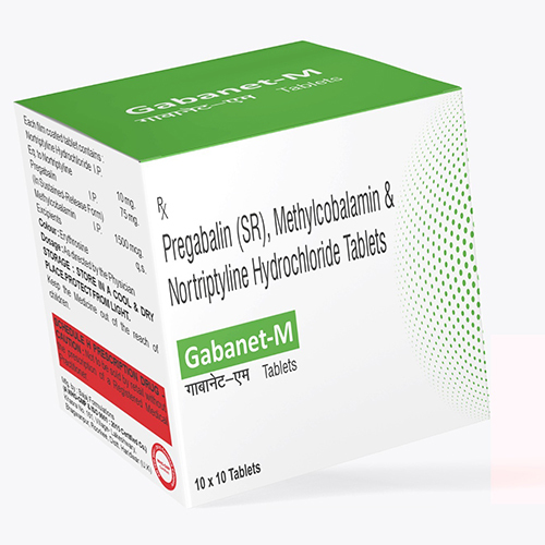 Pregabalin SR Methylcobalamin And Nortriptyline Hydrochloride Tablets