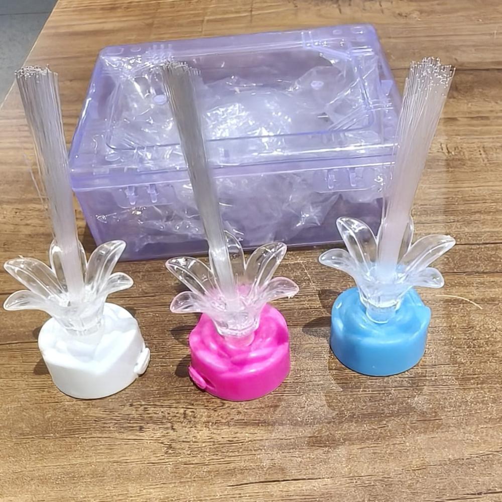 Multi-Color Led Fiber Optic Flower Night Lamps (Mix Color / 3 Pc) - Application: As Per Product Requirement