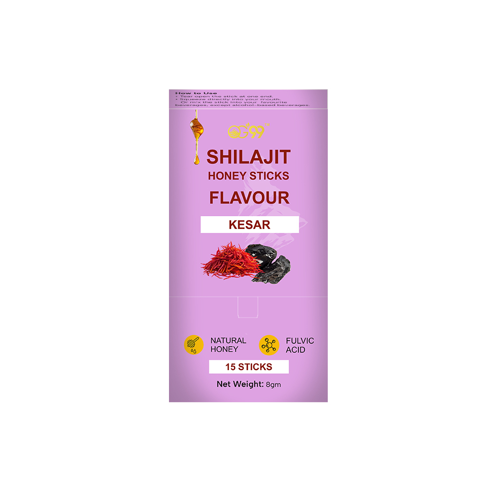 Himalayan Shilajit Honey Sticks Kesar Flavour
