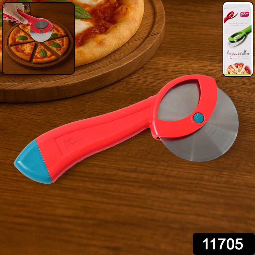 Supermom Premium Stainless Steel Pizza Cutter With Ergonomic Handle (1 Pc) - Color: Home & Kitchen