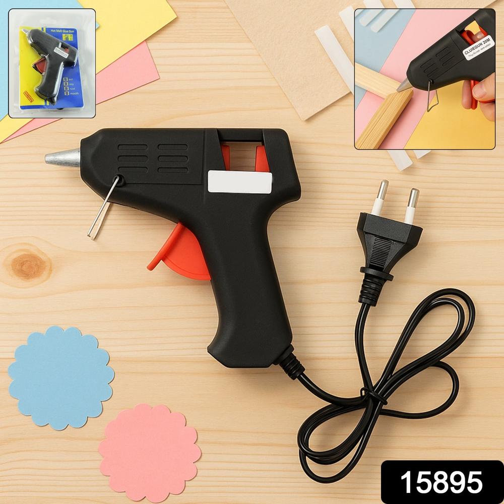 20w Hot Melt Glue Gun Fast-heating Craft & Repair Adhesive Applicator (1 Pc) - Color: Home Improvement