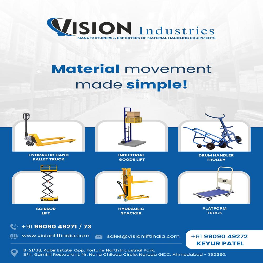 Hydraulic Goods Lift  Manufacturer in Ahmedabad Gujarat