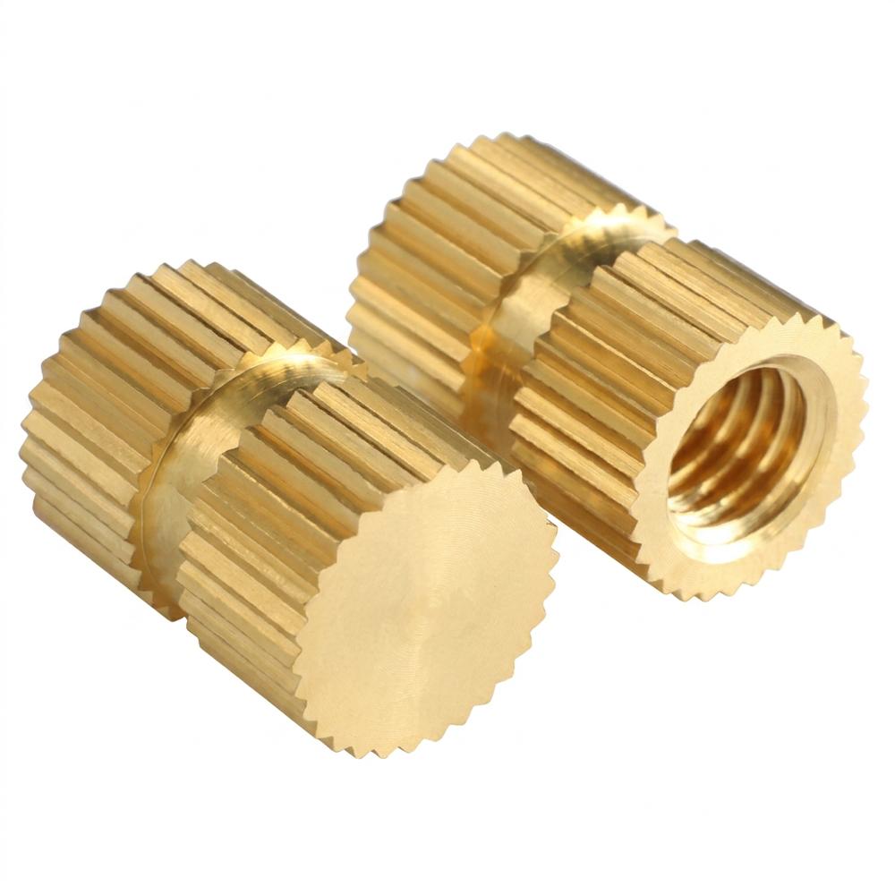 Brass Inserts For Plastic Injection Molding - Color: Yellow Golden