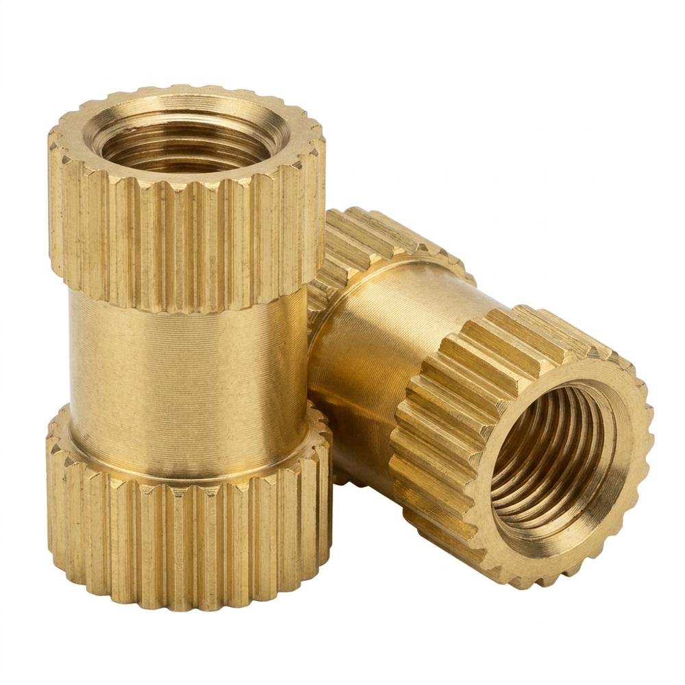 Brass Inserts For Plastic Injection Molding - Color: Yellow Golden