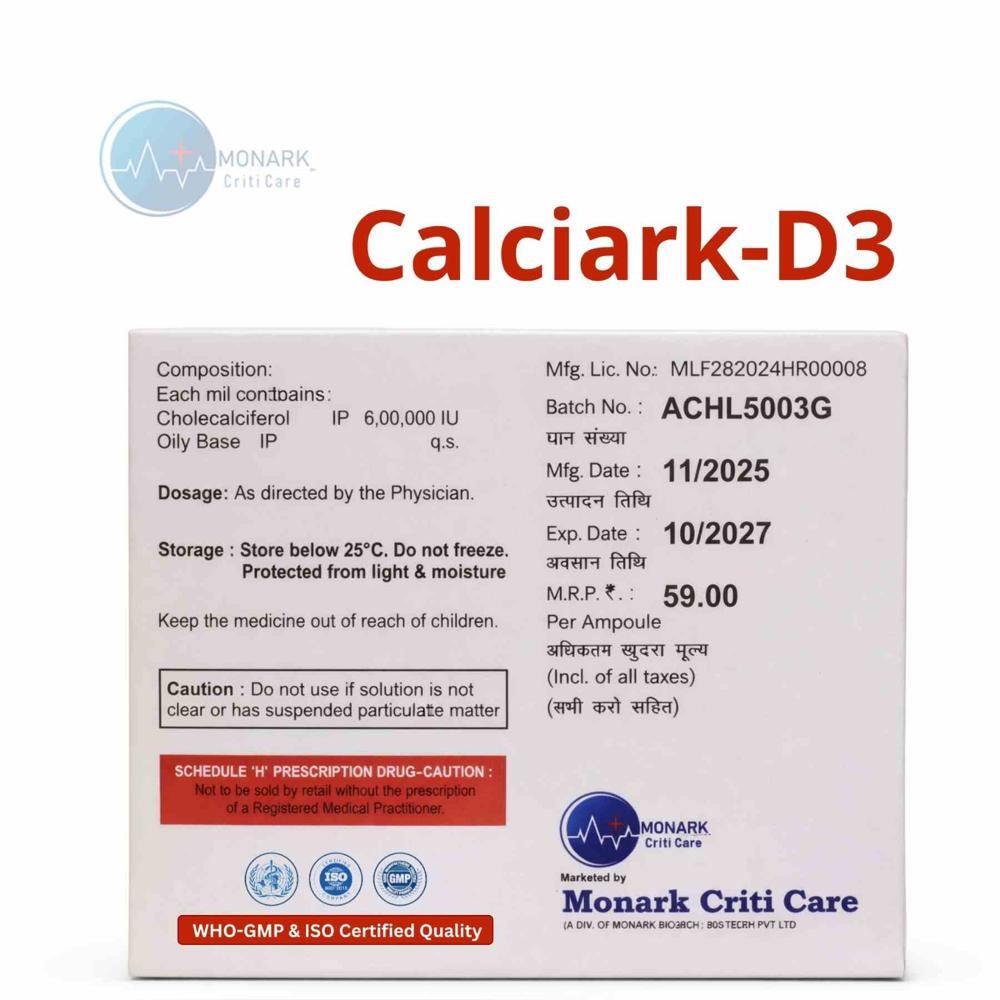 Cholecalciferol injection BP 600000 IU/2 ML