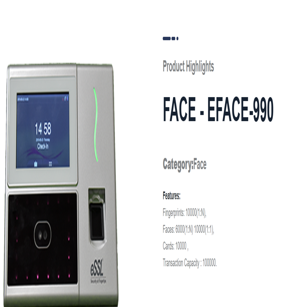 ESSL EFACE990 FACE BIOMETRIC