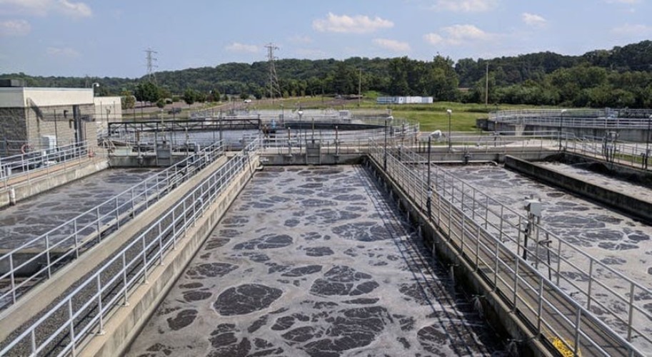 Domestic sewage treatment plant