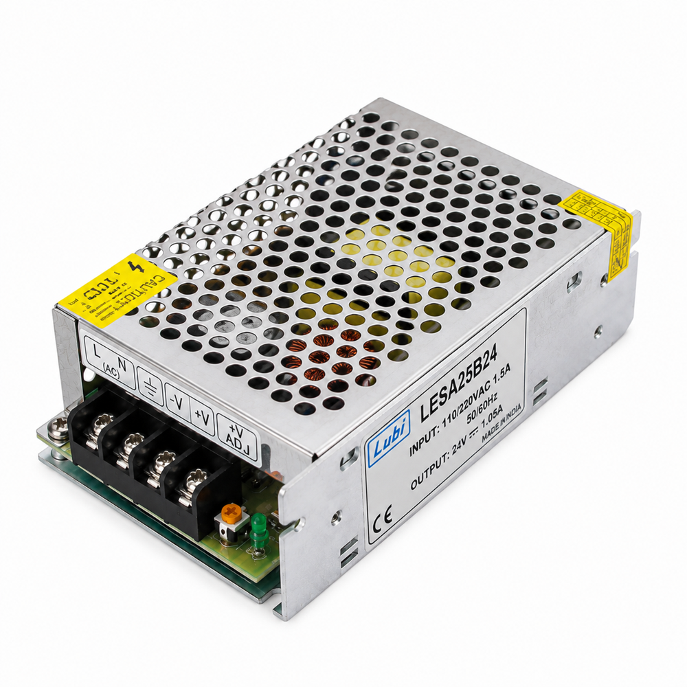 LUBI LESA25B24 SMPS 24V 1.05A 25W Single Output DIN Rail Power Supply