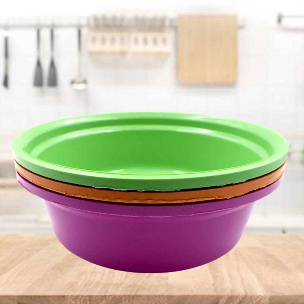 Household Storage Plastic Round Bowl / Tub / Basket / Bucket Set - Pack Of 3 - Application: As Per Product Requirement
