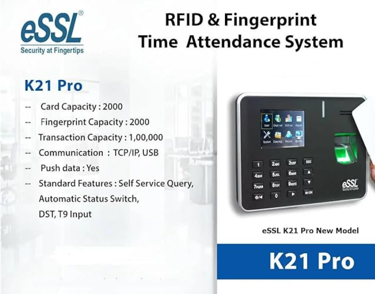eSSL K21pro Fingerprint Attendance System