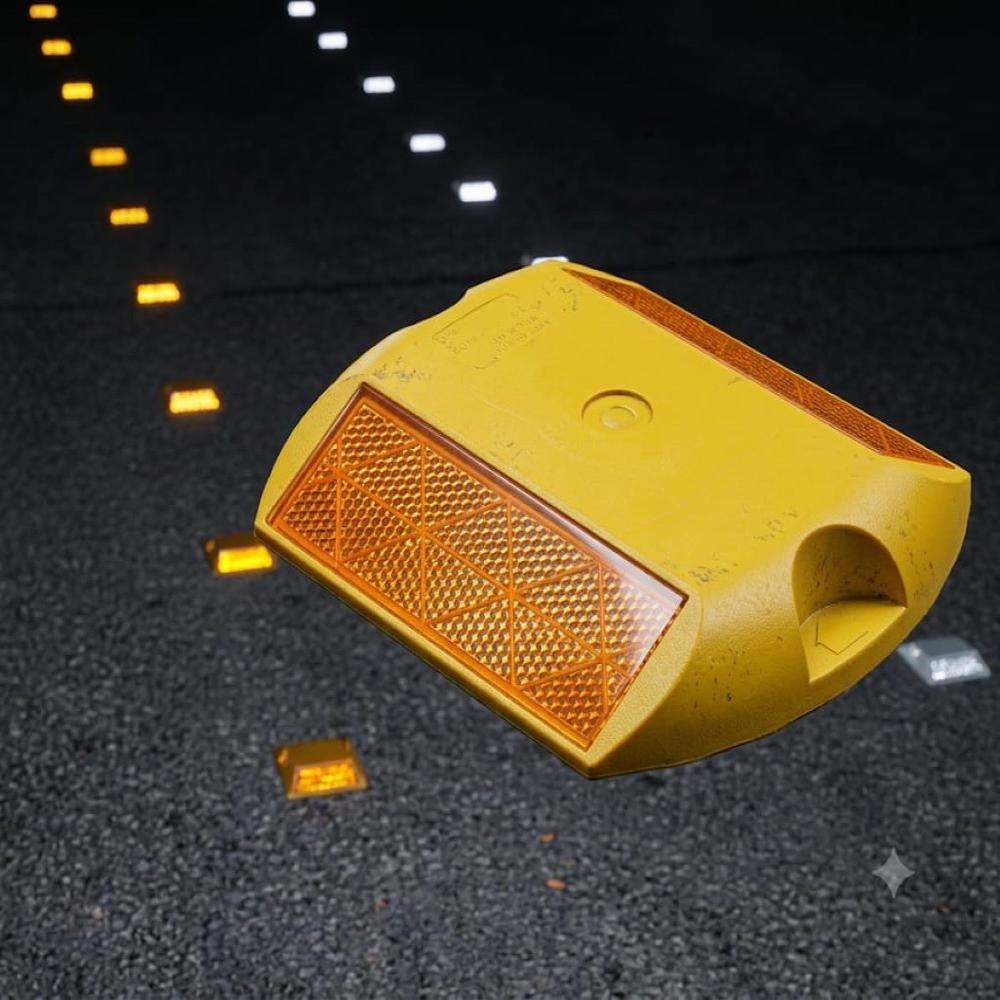Abs Plastic Road Studs - Color: Yellow