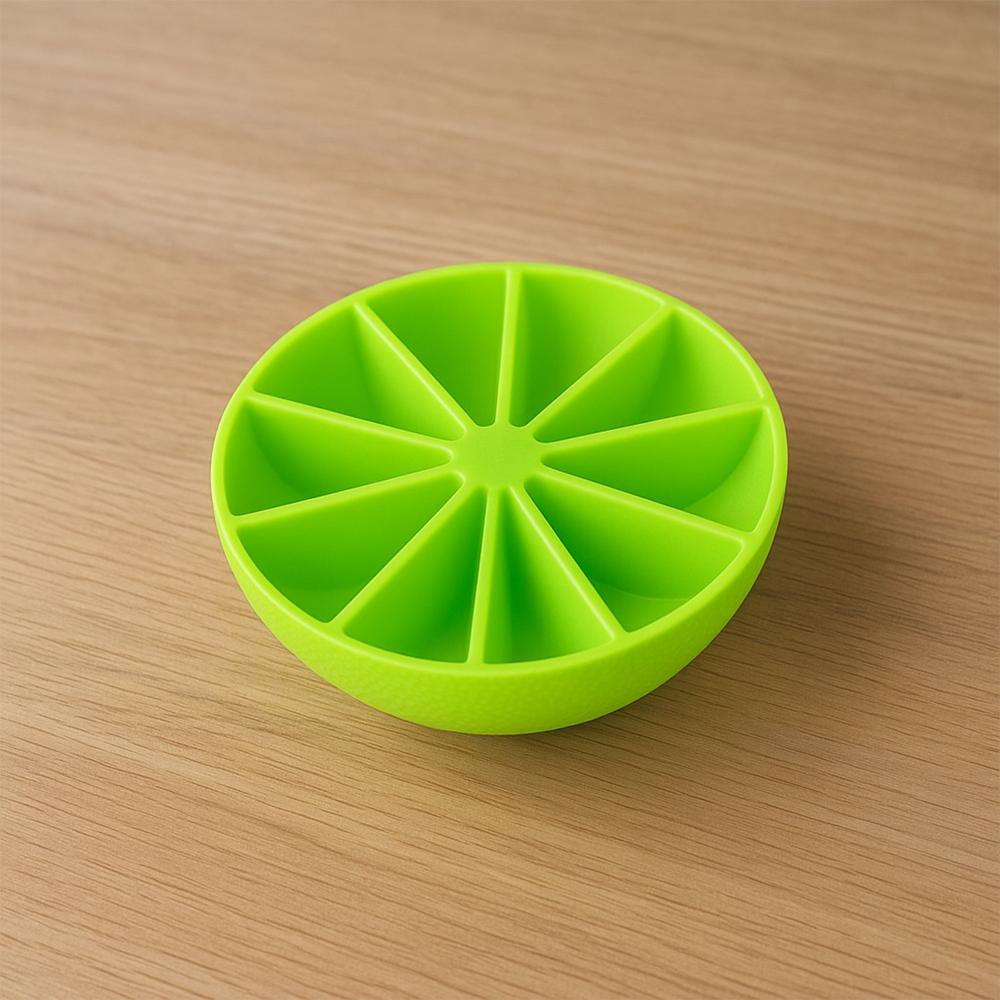 Lemon Shape Flexible Silicone Ice Cube Tray 8-Slot Round Ice Mold (1 Pc) - Application: As Per Product Requirement