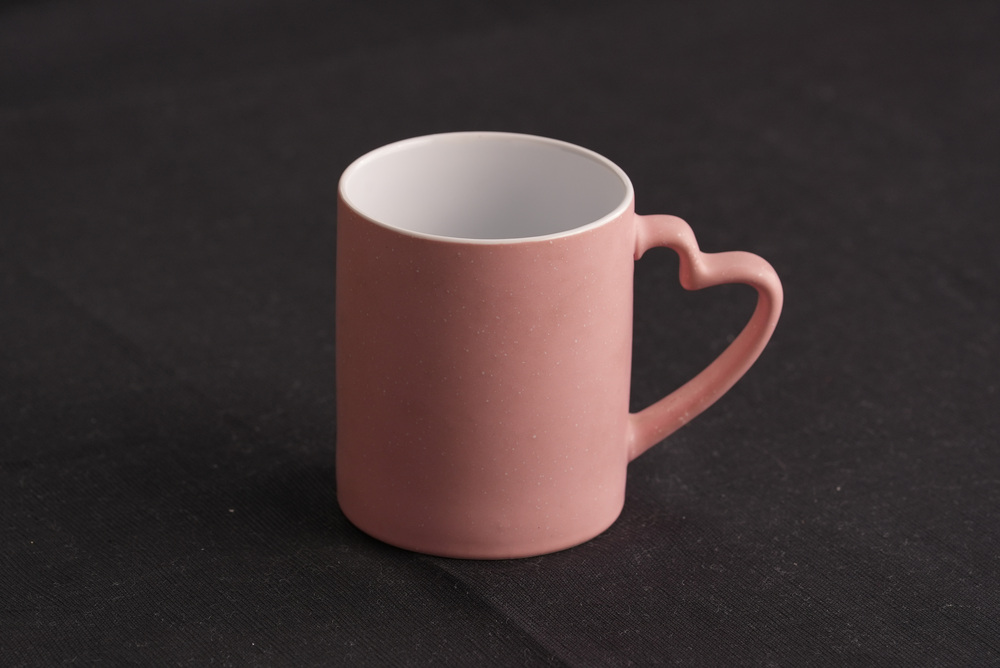 Heart Handle Sublimation Coffee Mugs