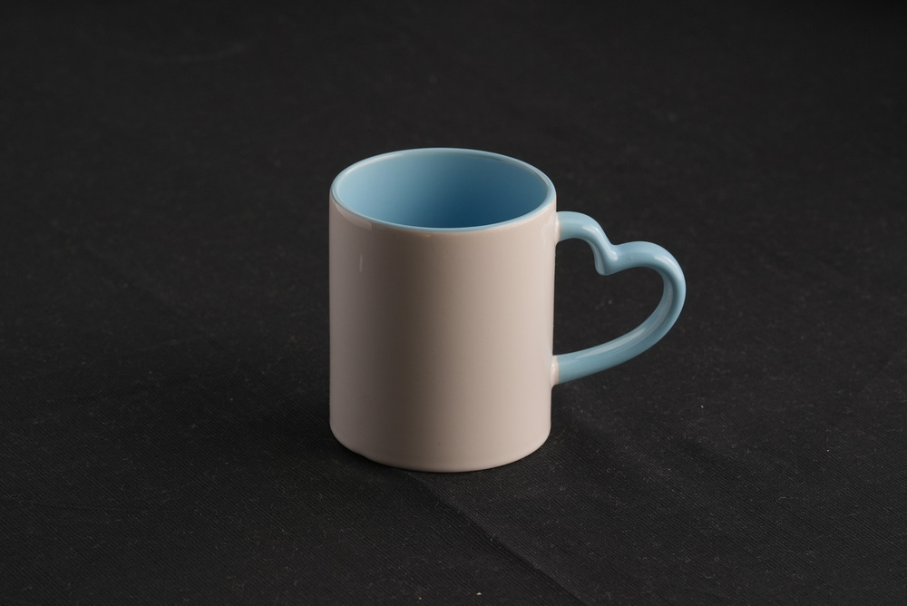 Heart Handle Sublimation Coffee Mugs