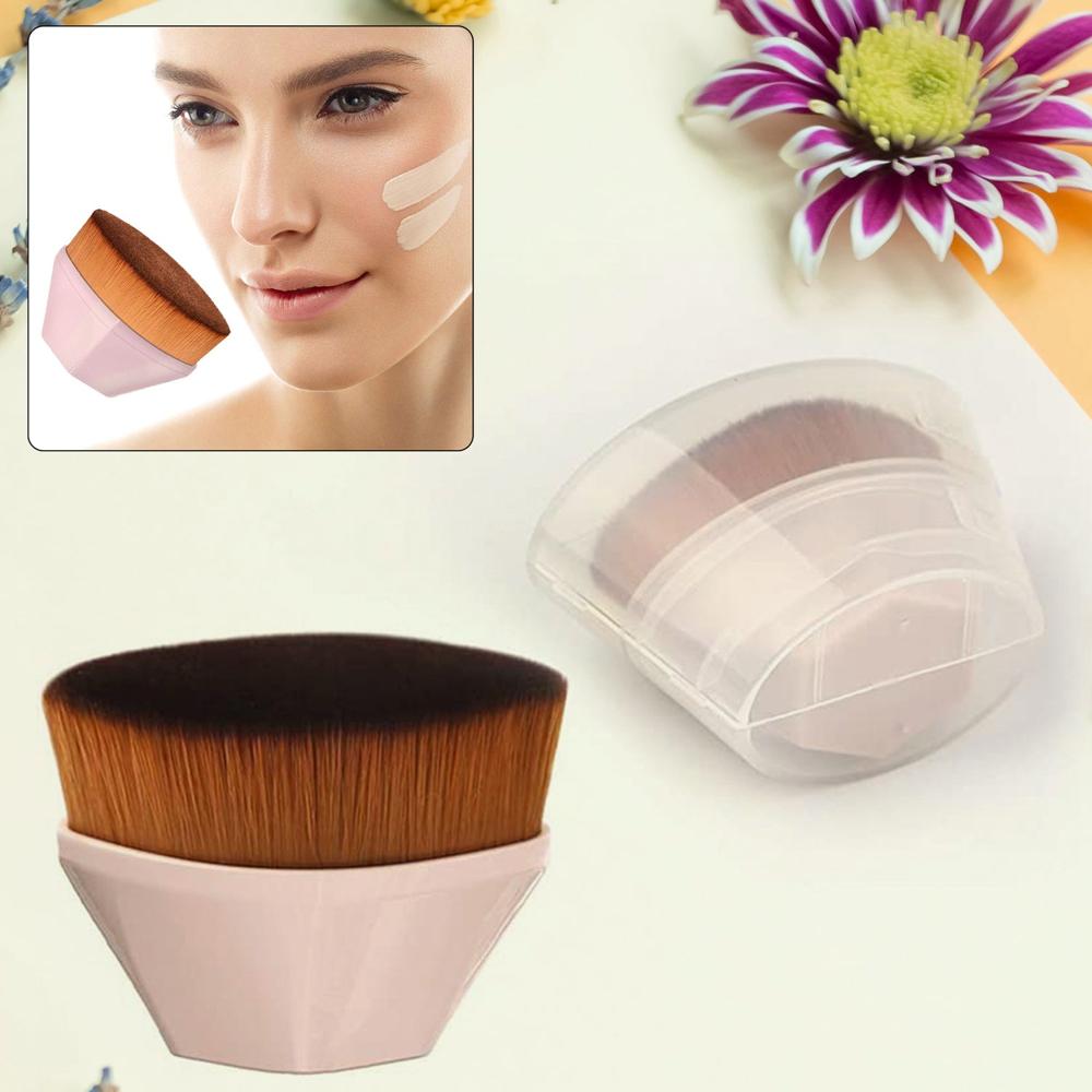 Perfect Foundation Makeup Brush With Portable Case (1 Pc) - Age Group: As Per Product Requirement