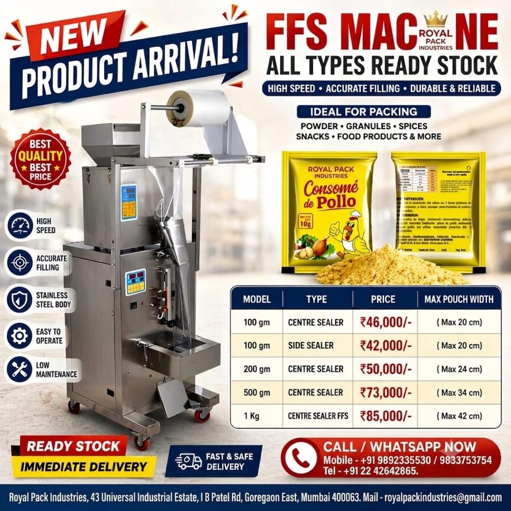 FFS pouch packing  Machine