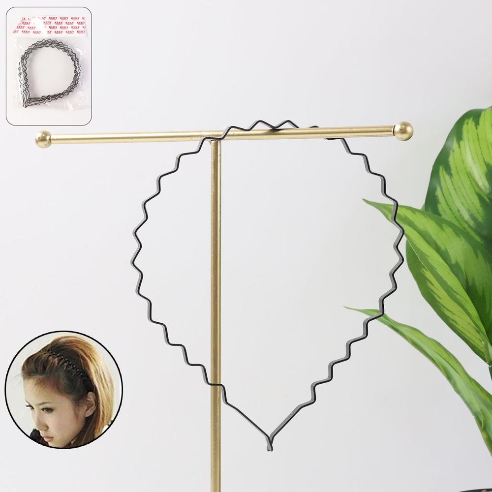 Premium Metal Zigzag Hair Bands For Men & Women (6 Pc) - Dimension (L*W*H): 16 X 15 X 2 Cm Millimeter (Mm)