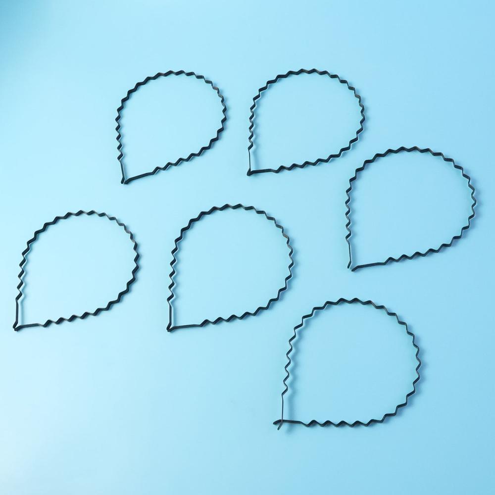 Premium Metal Zigzag Hair Bands for Men & Women (6 Pc)