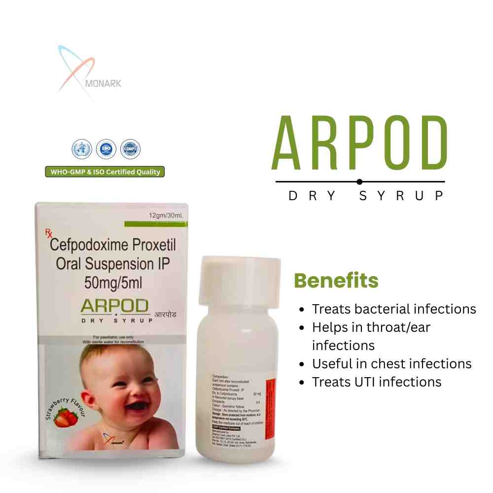 Cefpodoxime Proxetil Oral Suspension Ip - Brand Name: Arpod