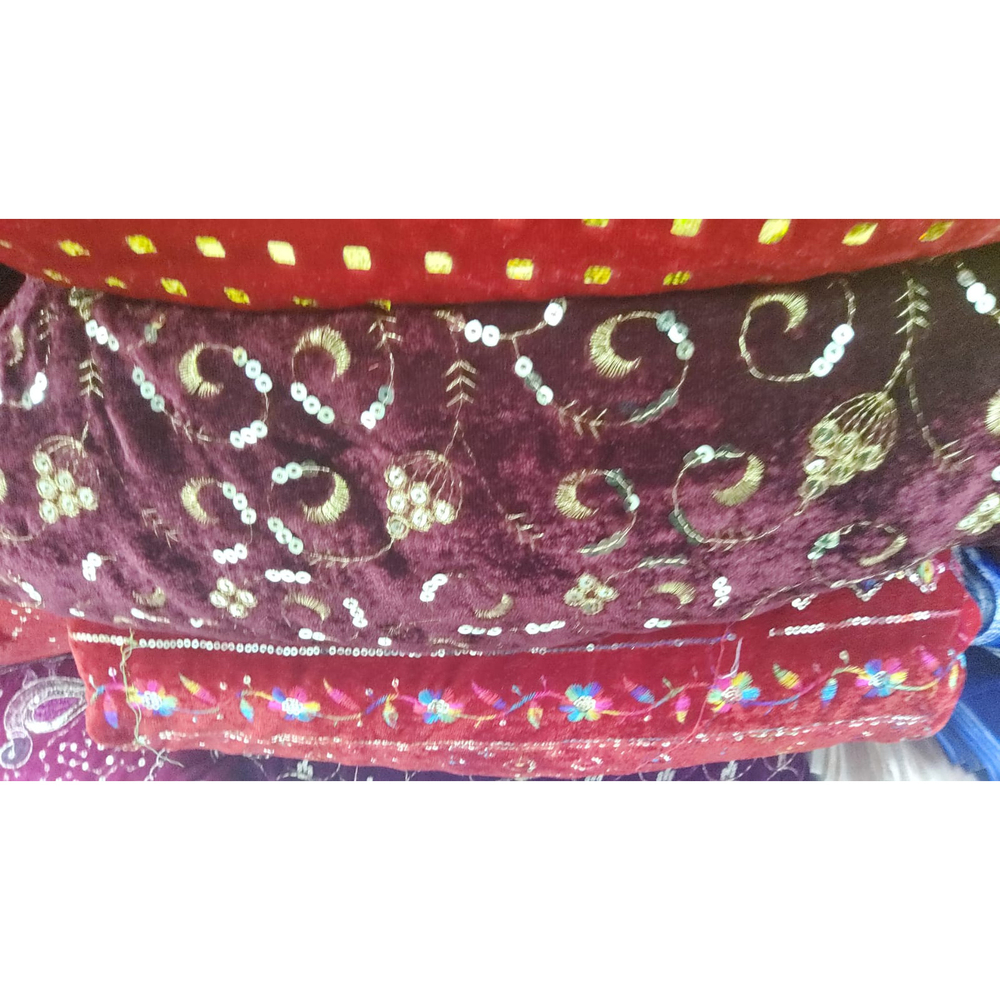 Luxurious Maroon Velvet Fabric