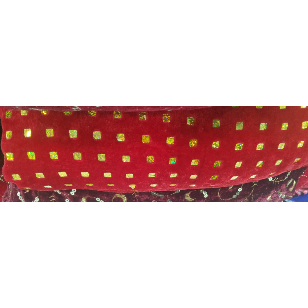 Hologram Sequence Velvet Fabric