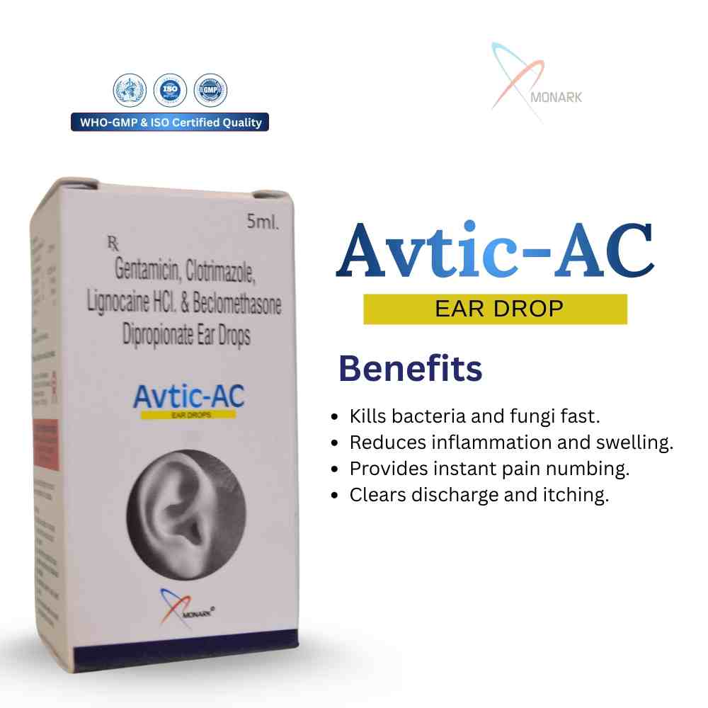 Gentamicin , Clotrimazole, Lignocaine Hcl And Beclomethasone Dipropionate Ear Drops - Age Group: Suitable For All Ages