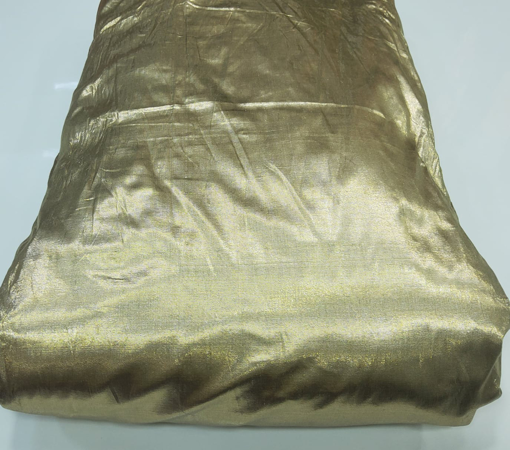 Golden Plain Silk Fabric