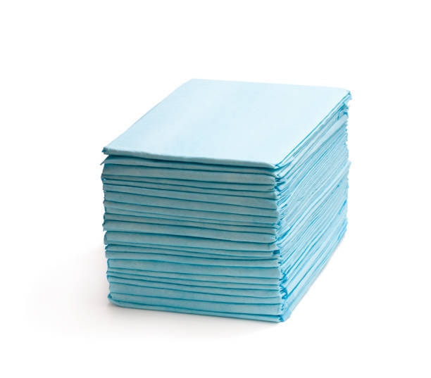 High Quality Disposable Bed Sheet - Non-woven Material, 48x80 Inches, Blue Color | Plain Dyed Design, 180 Gsm, For Hospital Use