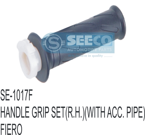 R.H. HANDLE GRIP SET - Rubber and Plastic Materials, Weight 10-50 Grams | Powder Coated Finish, Designed for Two Wheeler Use