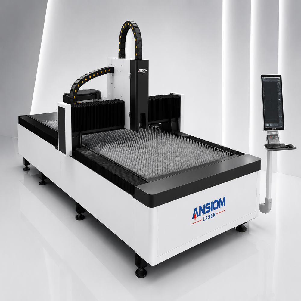 3 kW CNC Fiber Laser Cutting Machine for Mild Steel, Stainless Steel & Aluminum | Industrial Metal Laser Cutter | Ansiom Laser