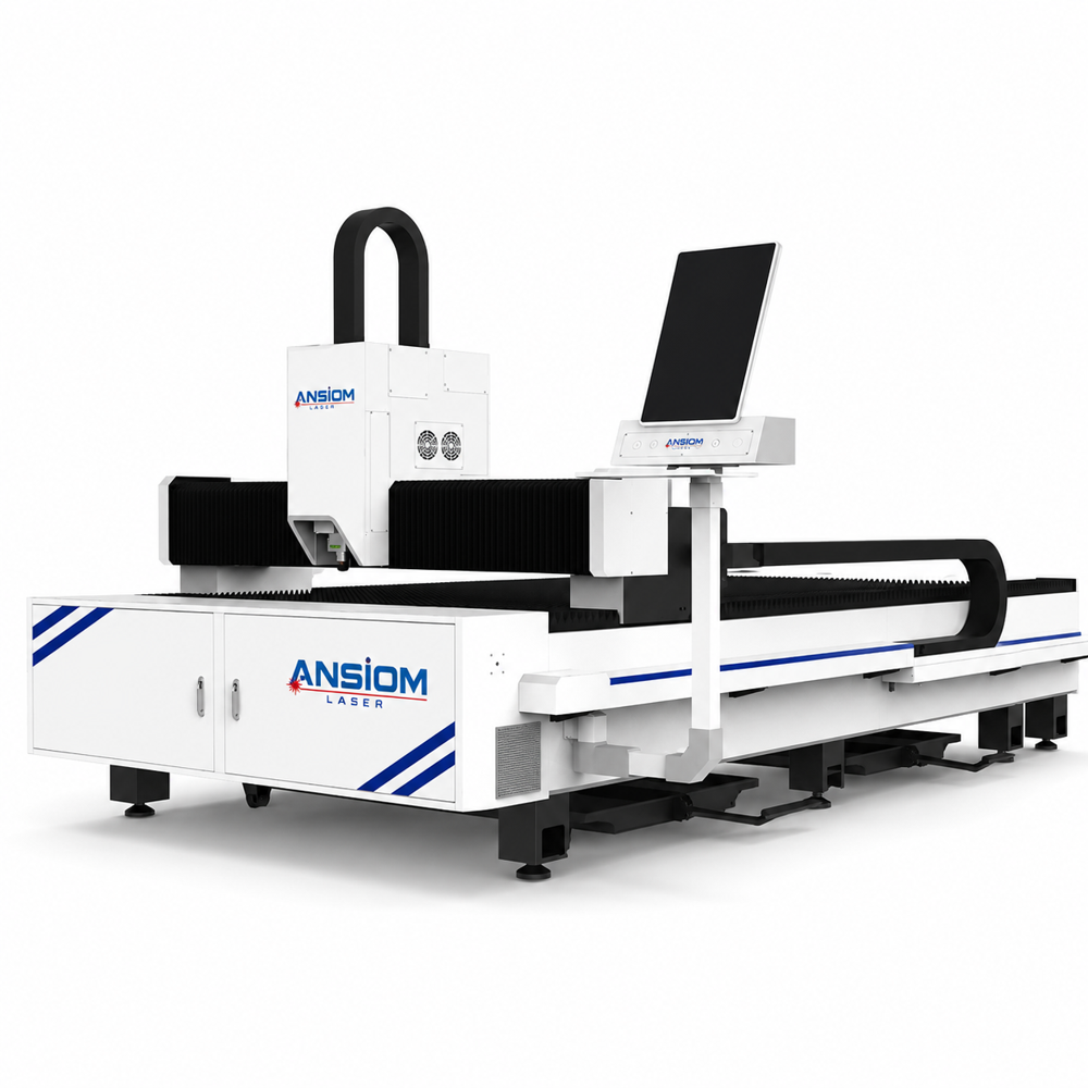 3 kW CNC Fiber Laser Cutting Machine for Mild Steel, Stainless Steel & Aluminum | Industrial Metal Laser Cutter | Ansiom Laser