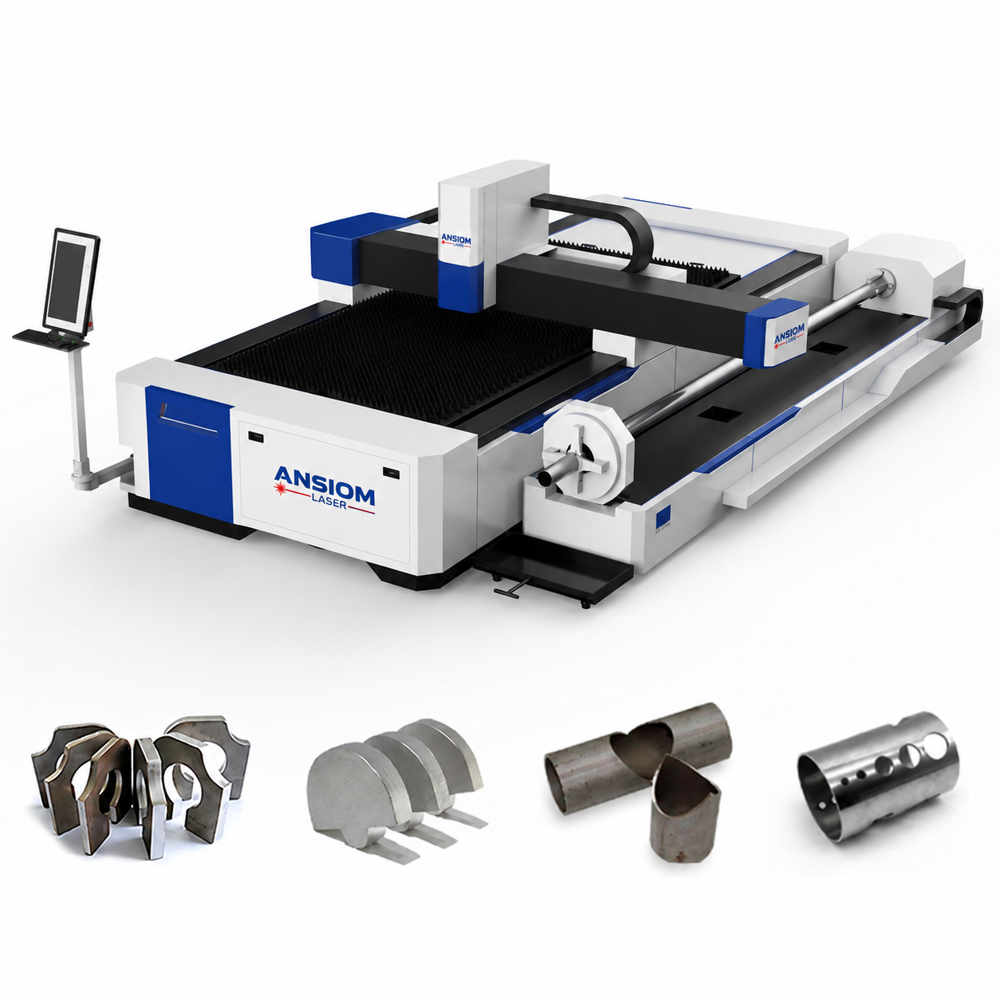 3 kW CNC Fiber Laser Cutting Machine for Mild Steel, Stainless Steel & Aluminum | Industrial Metal Laser Cutter | Ansiom Laser