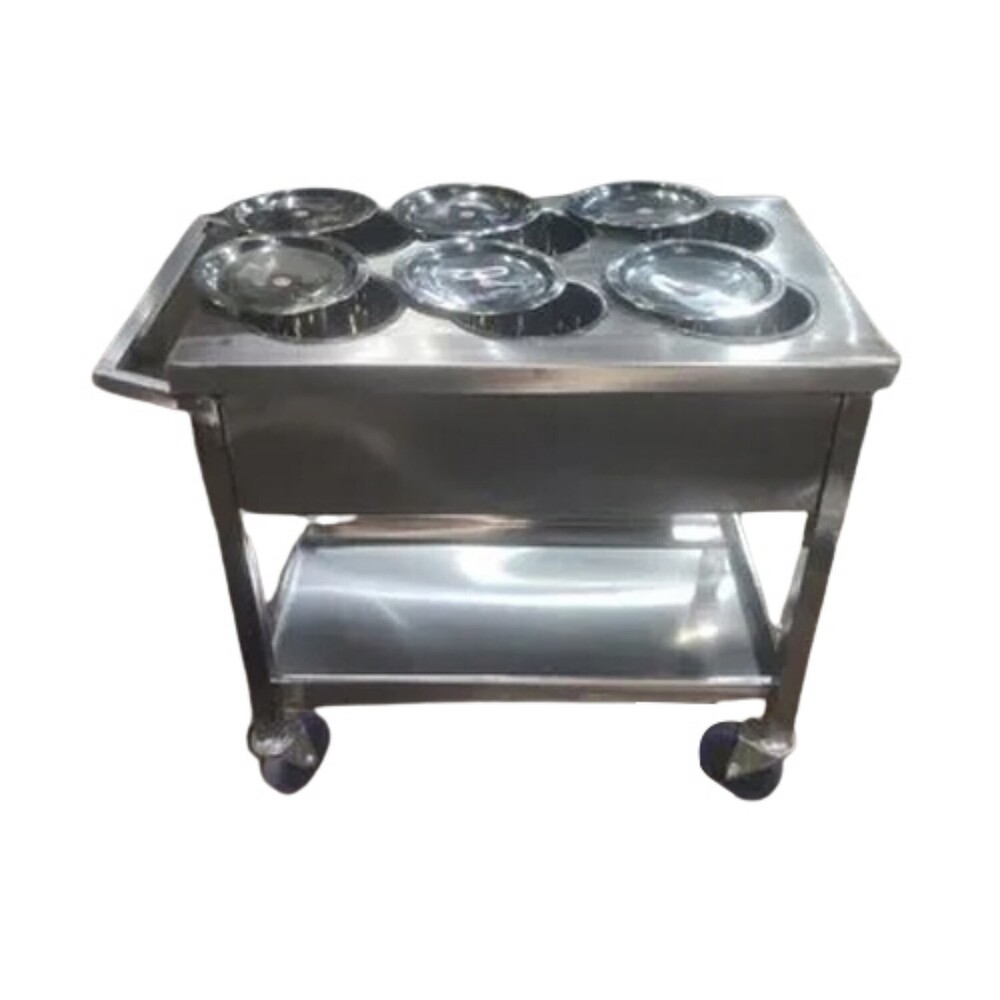 Service Trolley - Color: Silver