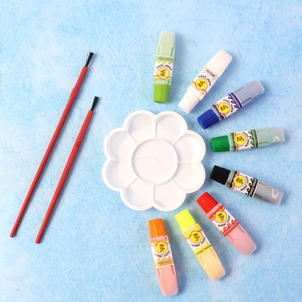 Watercolor Paint Set With 8 Vibrant Colors, Brushes, And Palette - Application: As Per Product Requirement