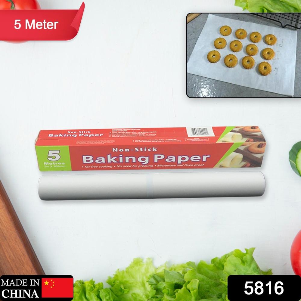 Non-Stick Parchment Paper Easy Cleanup for Baking & Cooking (5 Mtr)
