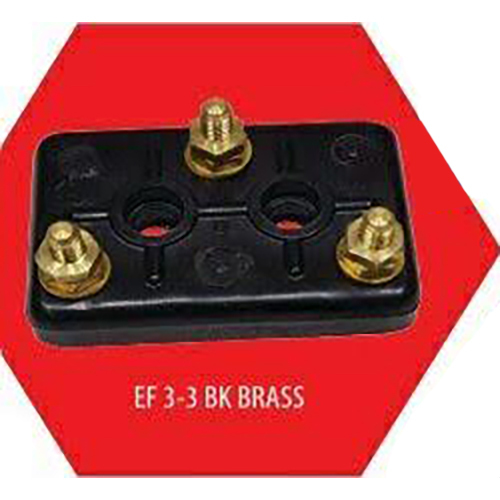 EF 3-3 BK Brass General Terminal