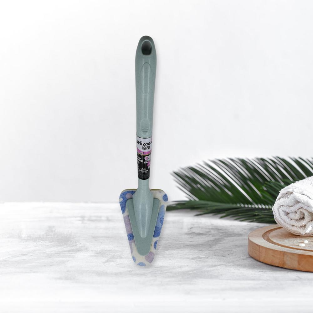 Triangular Sponge Brush Long Handle Multipurpose Kitchen & Bathroom Cleaning Tool - Application: As Per Product Requirement