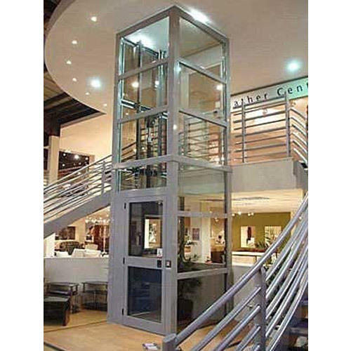Residential Hydraulic Passenger Elevator - Stainless Steel, Custom Size, Energy Efficient | Electro-hydraulic Drive, Safety Devices, Led Lighting