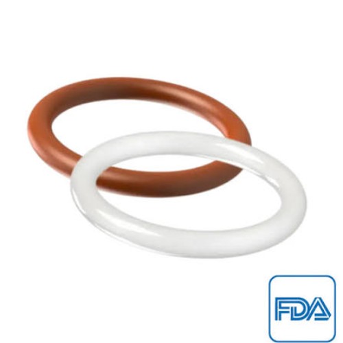 Silicone O-ring - Color: Orange & White