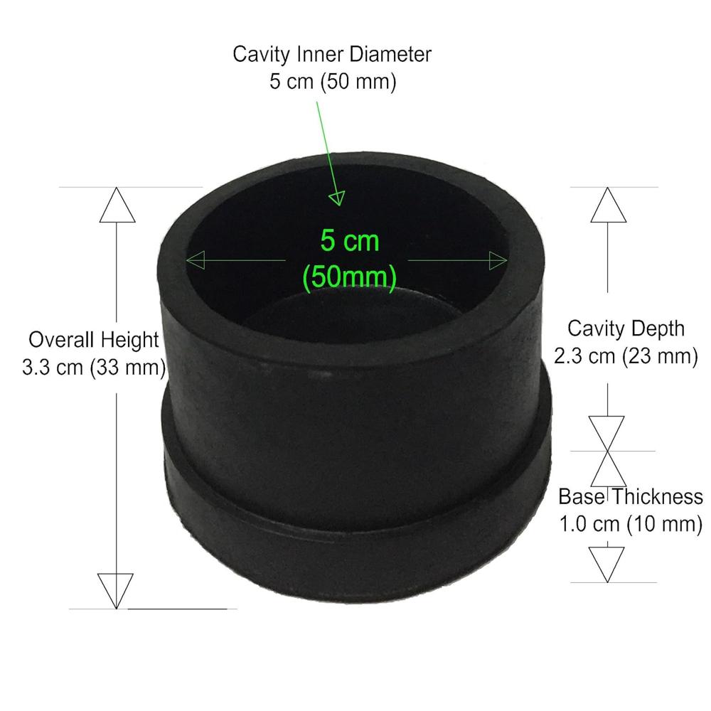 Rubber Bush - Color: Black