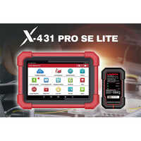 Obd2 Scanner - Abs Plastic, 8-10 Inch Tablet, Matte Red And Black, Android Os, Bluetooth Usb Connectivity, Ecu Coding And Active Test