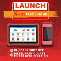 Auto Diagnostic Tool - Plastic Handheld/tablet, Red/black Rugged Coating | Wi-fi Bluetooth, Full System Diagnosis, Injector Shut Off, Dpf Regeneration