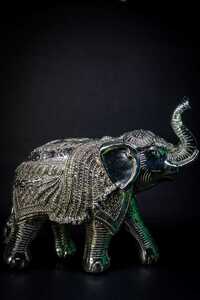 Silver Plated Elephant
