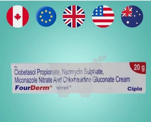 Four Derm Clobetasol Neomycin Miconazole Nitrate Chlorhexidine Gluconate Cream