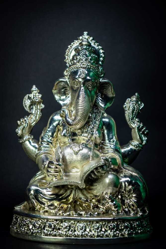 Silver Plating Ganesha Idol