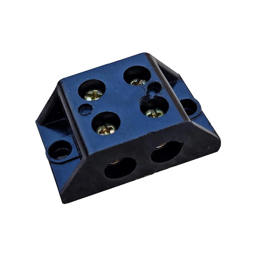 Bakelite Connector Strip 2 Way Black 30A Screw Type Electrical Terminal Block - Automation Grade: Automatic