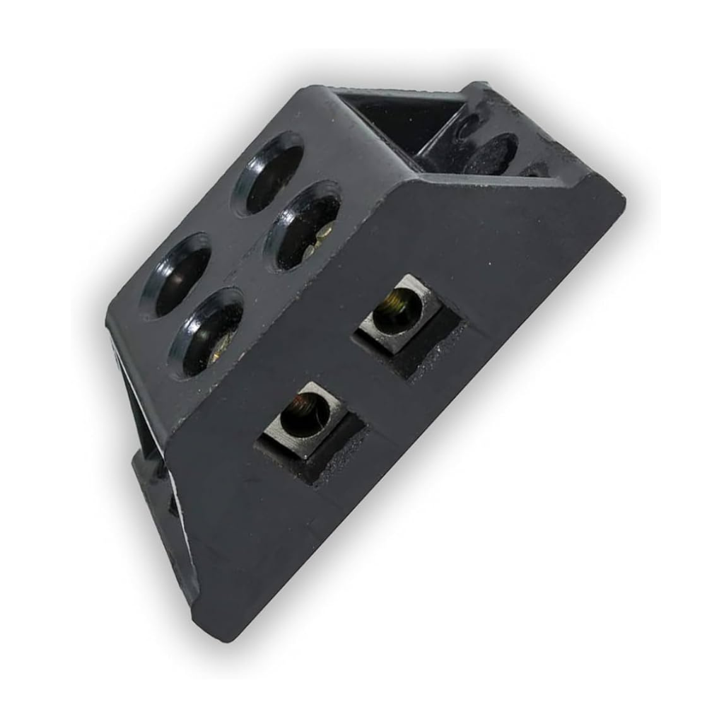 Bakelite Connector Strip 2 Way Black 30A Screw Type Electrical Terminal Block
