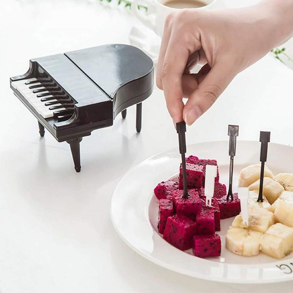 10 Pc Piano Fruit Forks: Fun & Functional For Snacks (Set) - Application: As Per Product Requirement