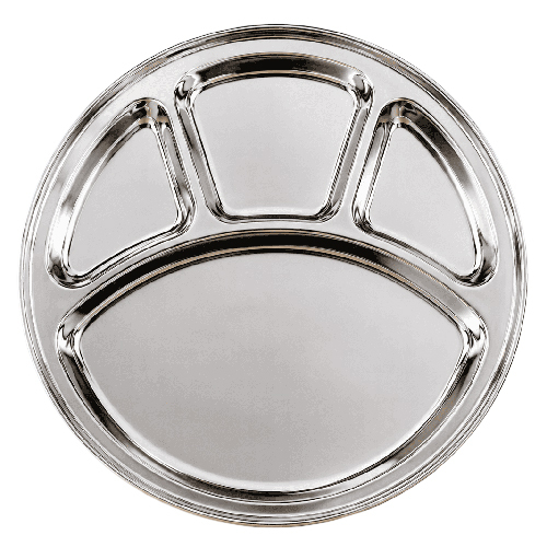 Round Compartment Thali