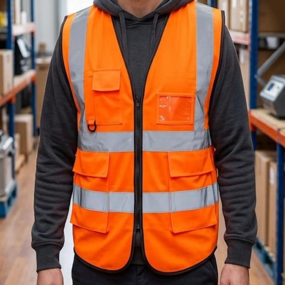  Reflective Safety Jacket 120 GSM Orange Color